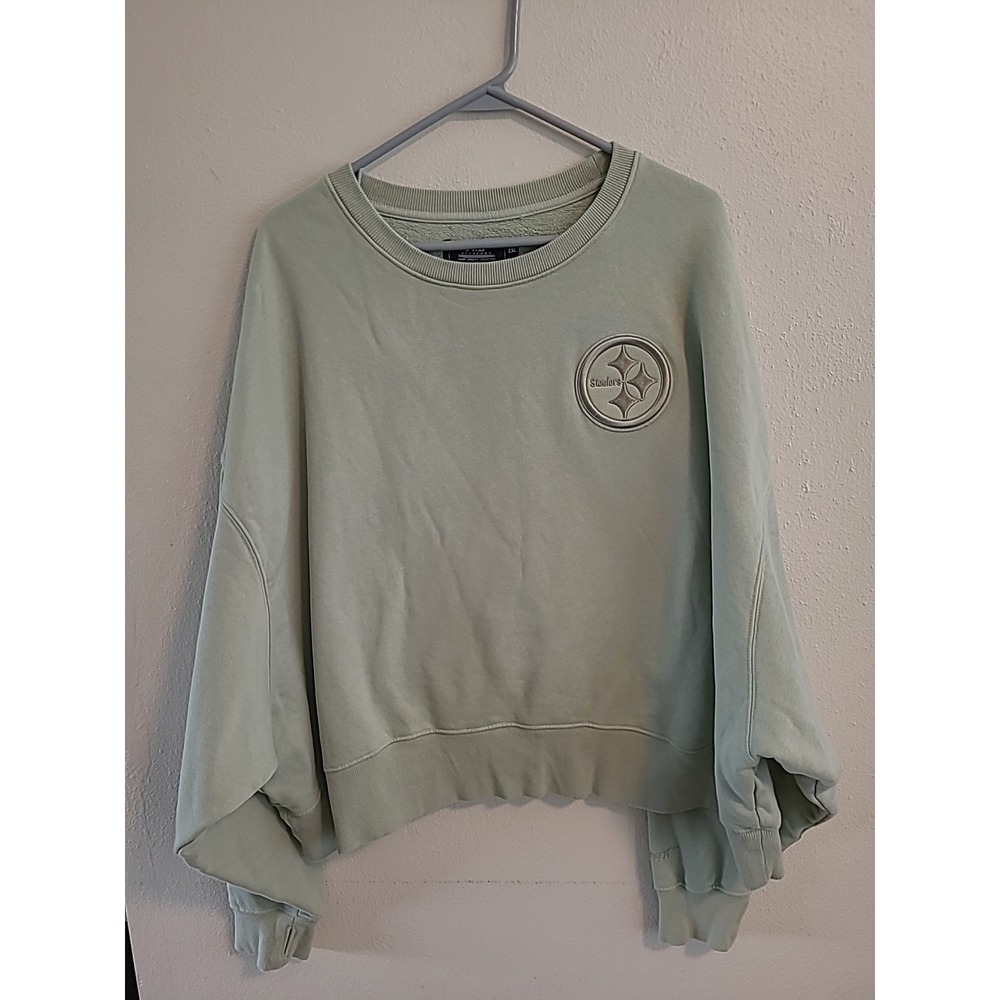 Pro Standard Womens NFL Pittsburgh Steelers Sweatshirt‎ Moss Green 2xl